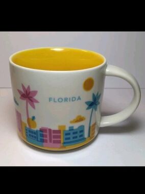 Starbucks Florida YOU ARE HERE Collection 14 oz. COFFEE MUG Cup 2015 Series